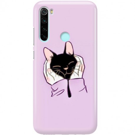 ETUI CLEAR NA TELEFON XIAOMI REDMI NOTE 8 SŁODKI KOTEK