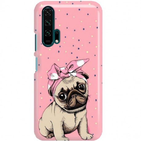 ETUI CLEAR NA TELEFON HUAWEI HONOR 20 PRO SŁODKI MOPS