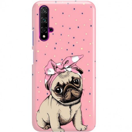ETUI CLEAR NA TELEFON HUAWEI NOVA 5 SŁODKI MOPS