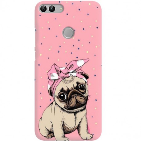 ETUI CLEAR NA TELEFON HUAWEI P SMART SŁODKI MOPS