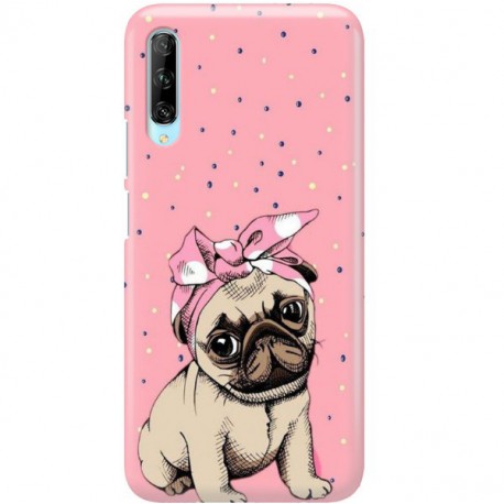 ETUI CLEAR NA TELEFON HUAWEI P SMART PRO / HONOR Y9S SŁODKI MOPS