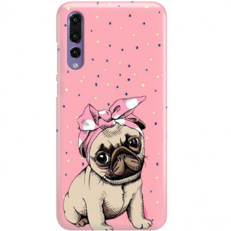 ETUI CLEAR NA TELEFON HUAWEI P20 PRO SŁODKI MOPS