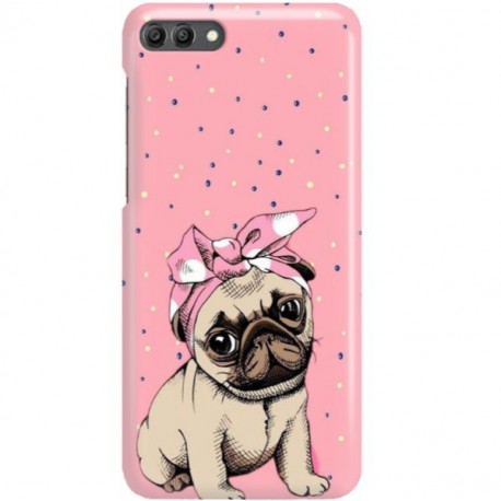 ETUI CLEAR NA TELEFON HUAWEI Y9 2018 SŁODKI MOPS