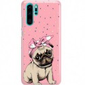 ETUI CLEAR NA TELEFON HUAWEI P30 PRO SŁODKI MOPS