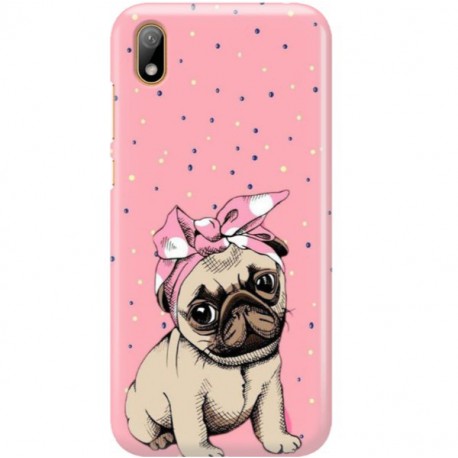 ETUI CLEAR NA TELEFON HUAWEI Y5 2019 SŁODKI MOPS