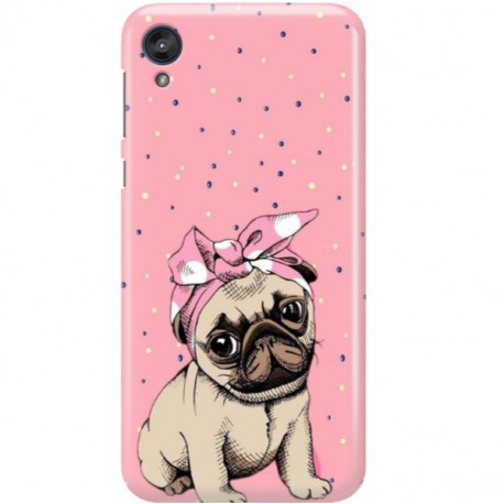 ETUI CLEAR NA TELEFON MOTOROLA MOTO E6 PLUS SŁODKI MOPS