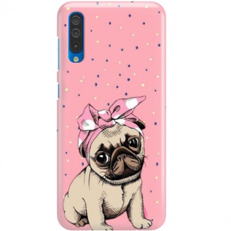 ETUI CLEAR NA TELEFON SAMSUNG GALAXY A50 SŁODKI MOPS