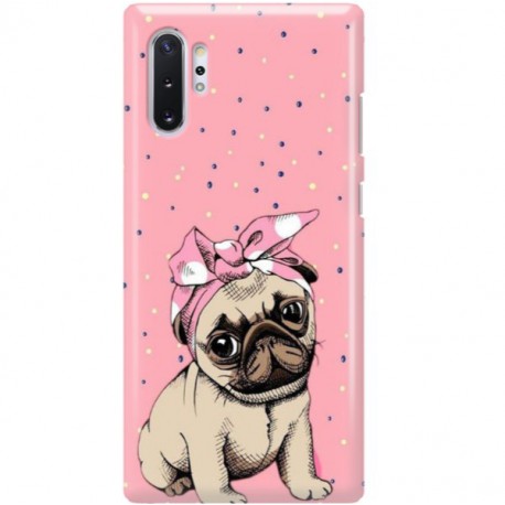 ETUI CLEAR NA TELEFON SAMSUNG GALAXY NOTE 10 PLUS SŁODKI MOPS