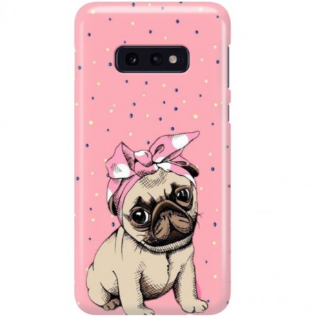 ETUI CLEAR NA TELEFON SAMSUNG GALAXY S10E SŁODKI MOPS