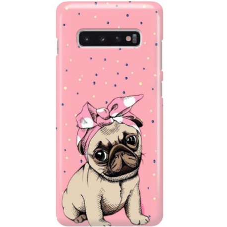 ETUI CLEAR NA TELEFON SAMSUNG GALAXY S10 PLUS SŁODKI MOPS