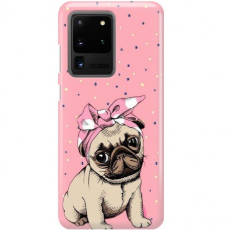 ETUI CLEAR NA TELEFON SAMSUNG GALAXY S11 PLUS / S20 ULTRA SŁODKI MOPS