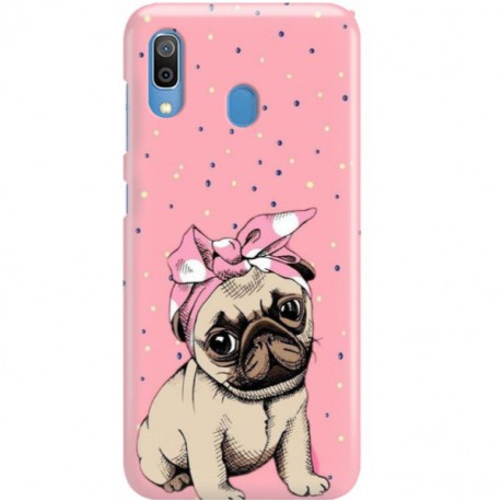 ETUI CLEAR NA TELEFON SAMSUNG GALAXY A30 SŁODKI MOPS