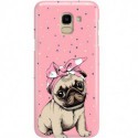 ETUI CLEAR NA TELEFON SAMSUNG GALAXY J6 2018 SŁODKI MOPS