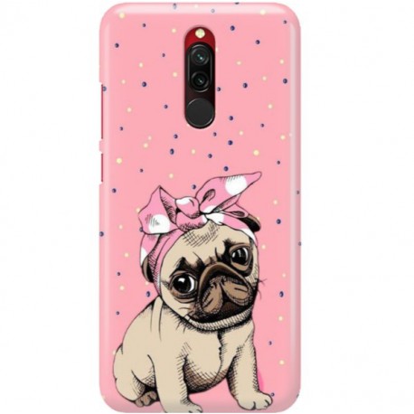 ETUI CLEAR NA TELEFON XIAOMI REDMI 8 SŁODKI MOPS