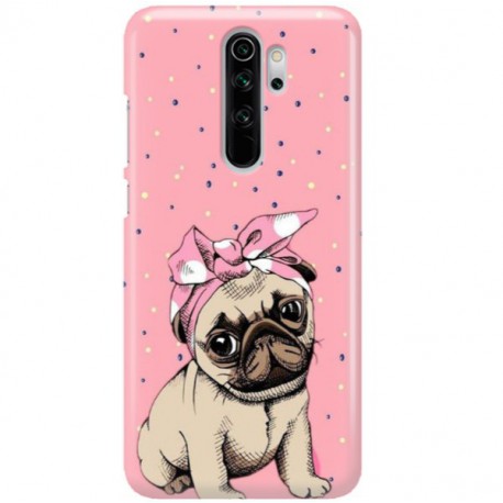 ETUI CLEAR NA TELEFON XIAOMI REDMI NOTE 8 PRO SŁODKI MOPS