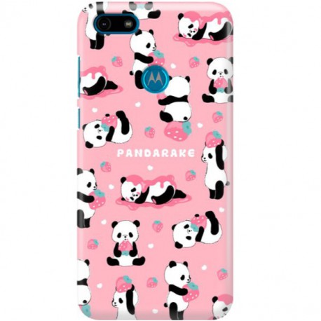 ETUI CLEAR NA TELEFON MOTOROLA MOTO E6 PLAY SŁODKIE PANDY