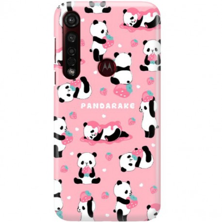 ETUI CLEAR NA TELEFON MOTOROLA MOTO G8 PLUS SŁODKIE PANDY