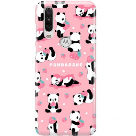 ETUI CLEAR NA TELEFON MOTOROLA MOTO ONE ACTION SŁODKIE PANDY