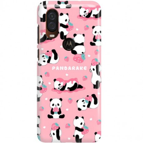 ETUI CLEAR NA TELEFON MOTOROLA MOTO ONE VISION SŁODKIE PANDY