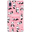 ETUI CLEAR NA TELEFON SAMSUNG GALAXY A10 SŁODKIE PANDY