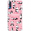 ETUI CLEAR NA TELEFON SAMSUNG GALAXY A50 SŁODKIE PANDY