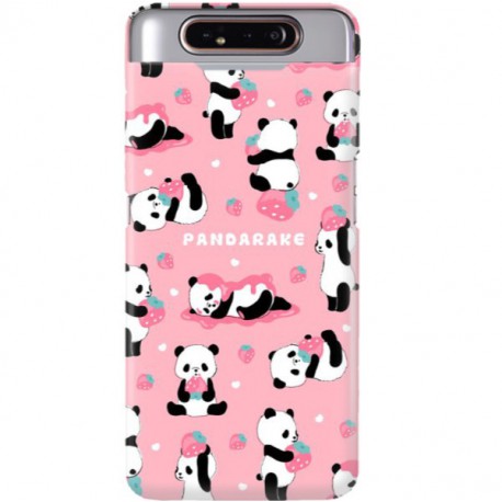 ETUI CLEAR NA TELEFON SAMSUNG GALAXY A80 SŁODKIE PANDY