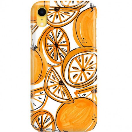 ETUI CLEAR NA TELEFON APPLE IPHONE XR SŁODKIE POMARAŃCZE