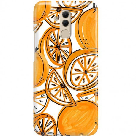ETUI CLEAR NA TELEFON HUAWEI MATE 20 LITE SŁODKIE POMARAŃCZE
