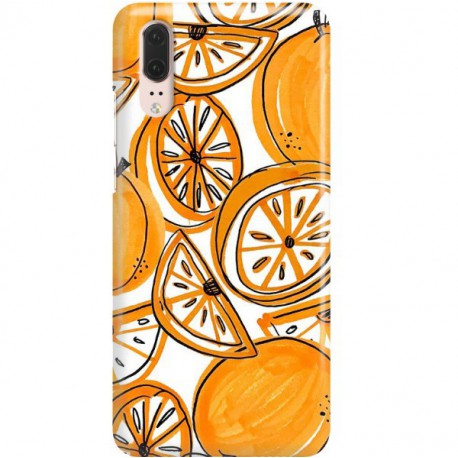 ETUI CLEAR NA TELEFON HUAWEI P20 SŁODKIE POMARAŃCZE