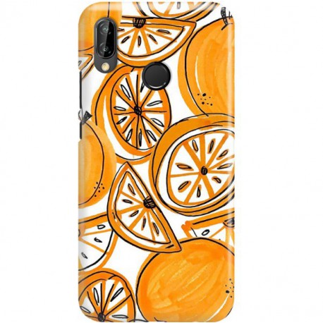 ETUI CLEAR NA TELEFON HUAWEI P20 LITE 2019 / NOVA 5I SŁODKIE POMARAŃCZE