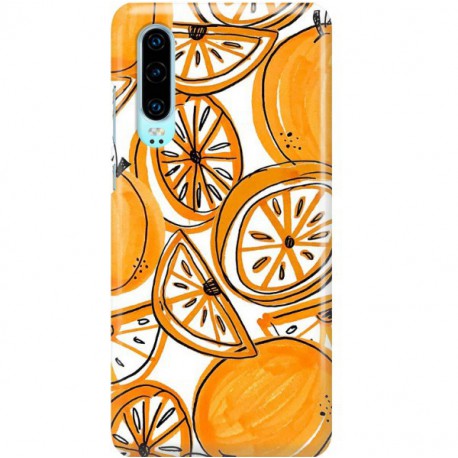 ETUI CLEAR NA TELEFON HUAWEI P30 SŁODKIE POMARAŃCZE
