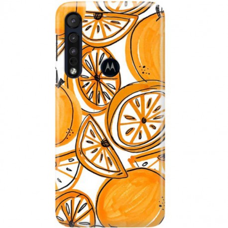 ETUI CLEAR NA TELEFON MOTOROLA MOTO ONE MACRO SŁODKIE POMARAŃCZE
