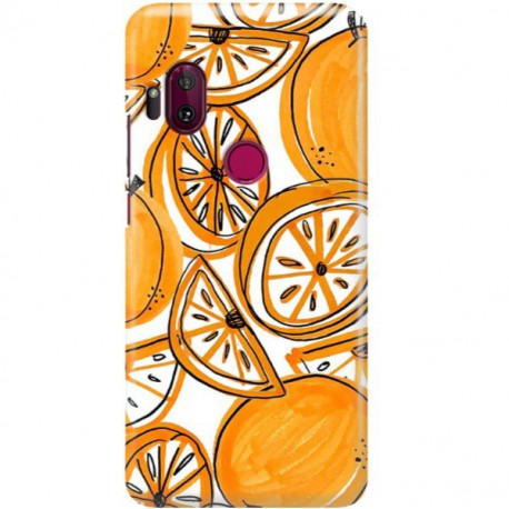 ETUI CLEAR NA TELEFON MOTOROLA ONE HYPER SŁODKIE POMARAŃCZE