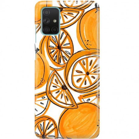 ETUI CLEAR NA TELEFON SAMSUNG GALAXY A71 SŁODKIE POMARAŃCZE