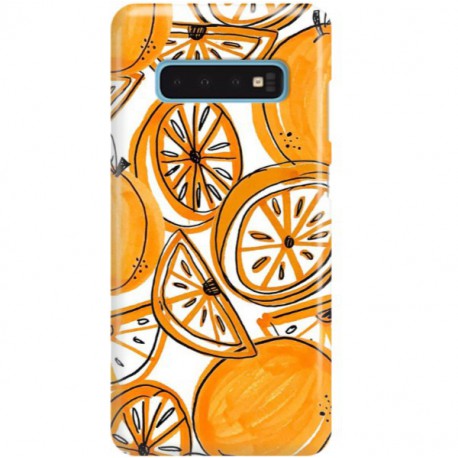 ETUI CLEAR NA TELEFON SAMSUNG GALAXY S10 SŁODKIE POMARAŃCZE