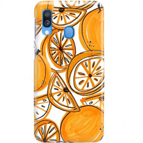 ETUI CLEAR NA TELEFON SAMSUNG GALAXY A40 SŁODKIE POMARAŃCZE