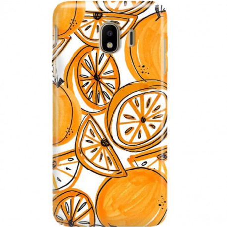 ETUI CLEAR NA TELEFON SAMSUNG GALAXY J4 2018 SŁODKIE POMARAŃCZE