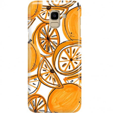 ETUI CLEAR NA TELEFON SAMSUNG GALAXY J6 2018 SŁODKIE POMARAŃCZE