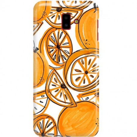ETUI CLEAR NA TELEFON SAMSUNG GALAXY J6 PLUS 2018 SŁODKIE POMARAŃCZE
