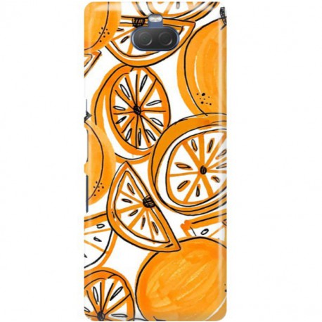 ETUI CLEAR NA TELEFON SONY XPERIA 10 SŁODKIE POMARAŃCZE