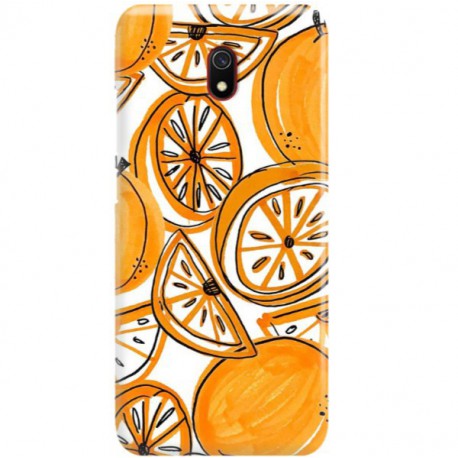 ETUI CLEAR NA TELEFON XIAOMI REDMI 8A SŁODKIE POMARAŃCZE