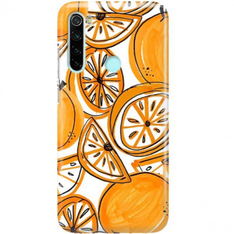 ETUI CLEAR NA TELEFON XIAOMI REDMI NOTE 8 SŁODKIE POMARAŃCZE