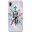 ETUI CLEAR NA TELEFON HUAWEI Y7 2019 SŁOŃ BOHO 2