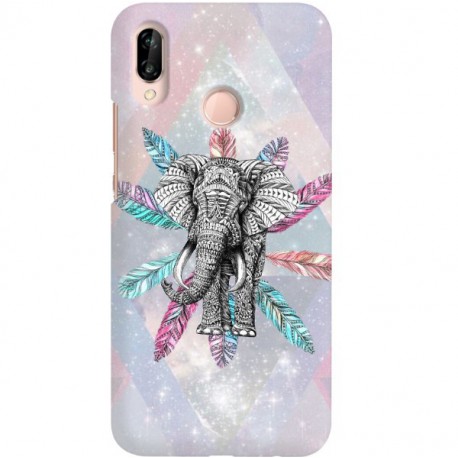 ETUI CLEAR NA TELEFON HUAWEI P20 LITE SŁOŃ BOHO 2