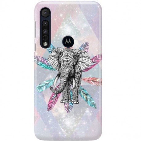 ETUI CLEAR NA TELEFON MOTOROLA MOTO ONE MACRO SŁOŃ BOHO 2