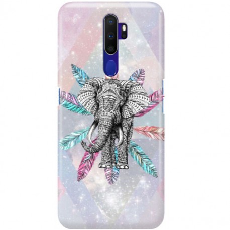 ETUI CLEAR NA TELEFON OPPO A9 2020 SŁOŃ BOHO 2