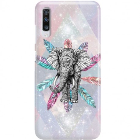 ETUI CLEAR NA TELEFON SAMSUNG GALAXY A70 SŁOŃ BOHO 2