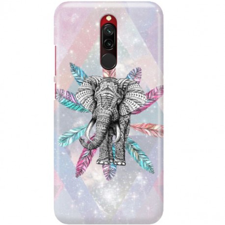 ETUI CLEAR NA TELEFON XIAOMI REDMI 8 SŁOŃ BOHO 2