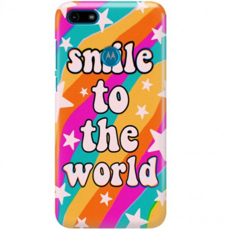 ETUI CLEAR NA TELEFON MOTOROLA MOTO E6 PLAY WONDERFUL WORLD
