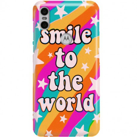 ETUI CLEAR NA TELEFON MOTOROLA MOTO ONE WONDERFUL WORLD